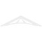 Ekena Millwork Pitch Stanford Architectural Grade PVC Gable Pediment, 48"W x 12"H x 1"P (6/12) GPP048X012X100STA - alternate 4